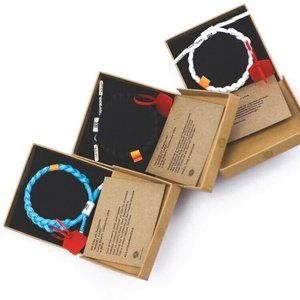Brand New RASTACLAT OFF-CLAT Off White Cement Boxed Shoelace Bracelet